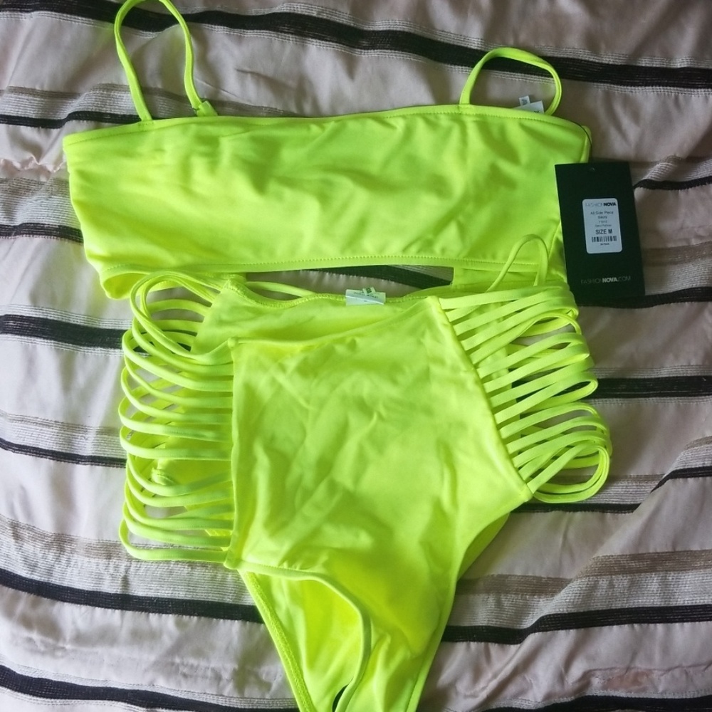 Neon Yellow Bikini